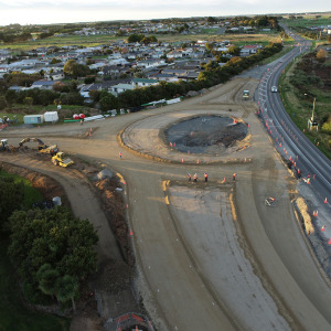 Elles Road Roundabout 21st April 2021