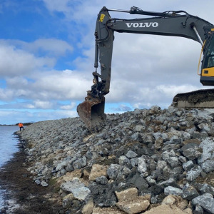 Cobbe Road - Stop bank repairs Sept 2021